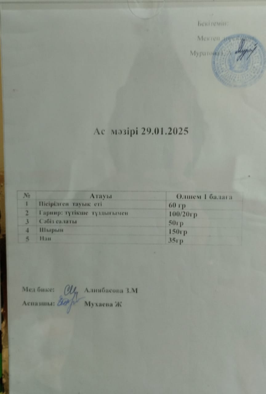 Ас мәзірі