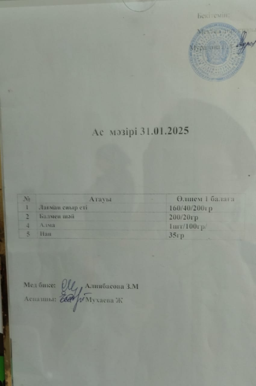 Ас мәзірі