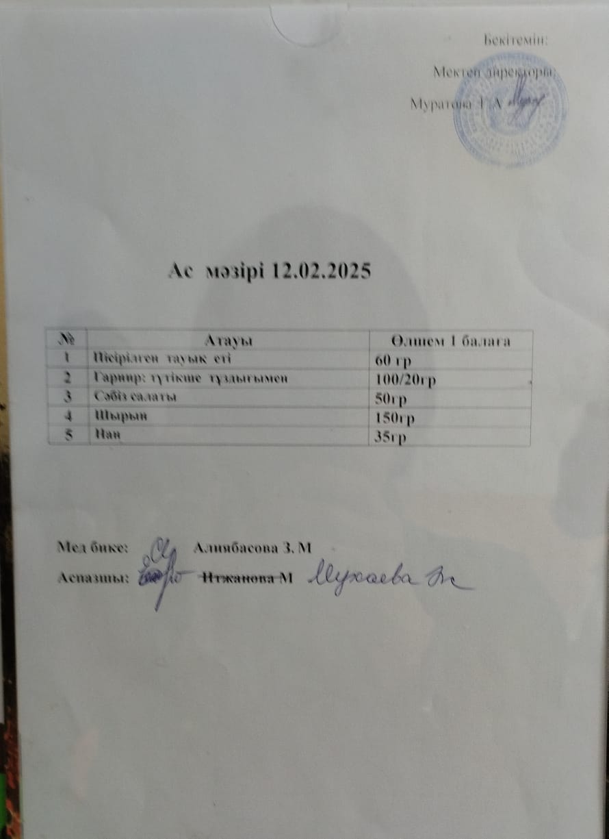 Ас мәзірі
