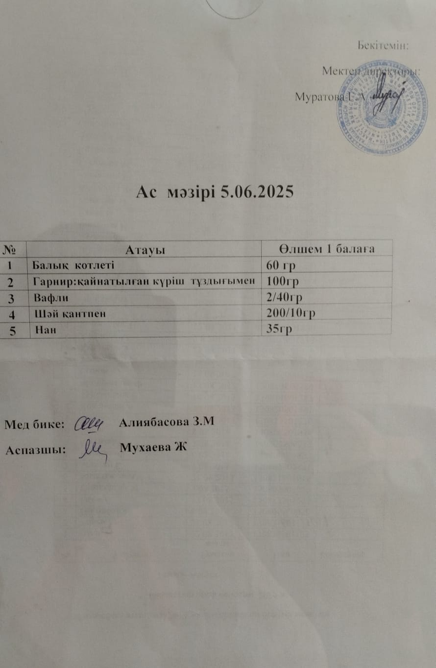 Ас мәзірі