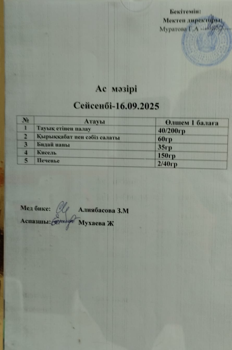 Ас мәзірі